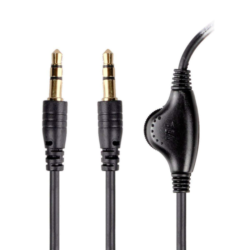 Inline Volume Control Audio Cable for 3.5mm Headphones, Besmelody Stereo Male to Male Headphone Audio Extension Cable Cord with Volume Control - LeoForward Australia