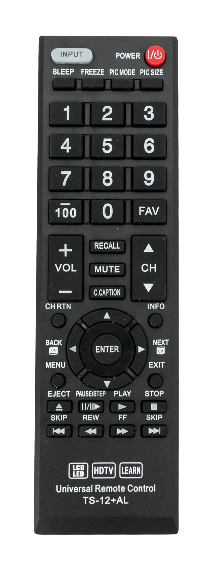 New TS-12+AL Universal Remote Control for Almost All Toshiba TV CT-90275 CT-90326 CT-90302 CT-90366 CT-90325 CT-90329 CT-8037 - LeoForward Australia