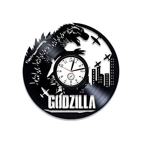 Kovides Godzilla Wall Clock Modern Godzilla Vinyl Wall Clock Godzilla Clock Godzilla Vinyl Clock Godzilla Vinyl Record Wall Clock Godzilla Gift for Man Godzilla Gift 12 inch Clock - LeoForward Australia