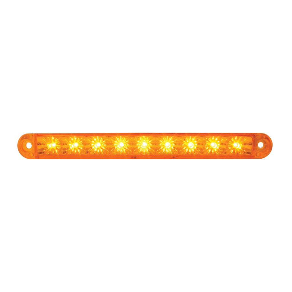  [AUSTRALIA] - GG Grand General 76140 Amber/Amber Light Bar (6-1/2" Flush Mount 9 LED, 3 Wires) Light Only