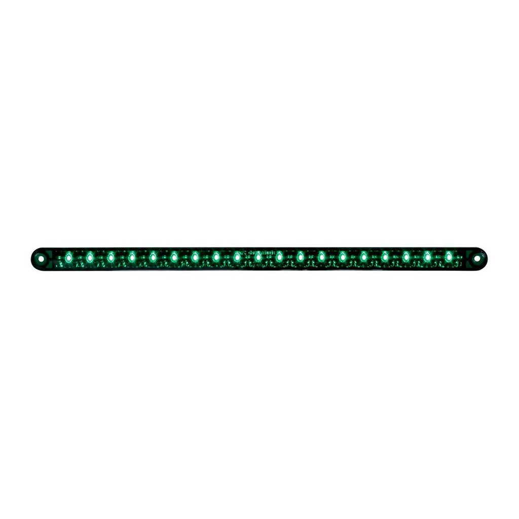  [AUSTRALIA] - GG Grand General 76383 Green/Green Light Bar (12" 19-LED Flush Mount, Lens, 3 Wires) Light Only