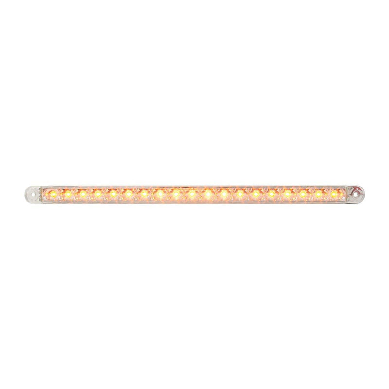  [AUSTRALIA] - GG Grand General 76381 Amber/Clear Light Bar (12" 18-LED Flush Mount, Lens, 3 Wires) Light Only