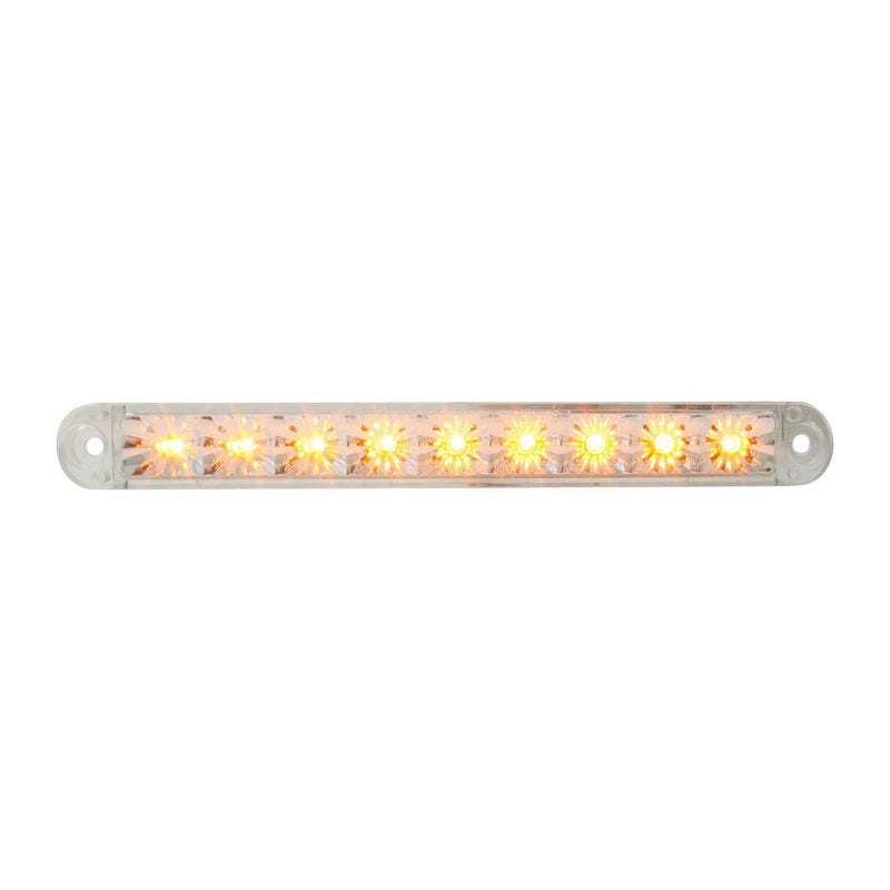  [AUSTRALIA] - GG Grand General 76141 Amber/Clear Light Bar (6-1/2" Flush Mount 9 LED, 3 Wires) Light Only