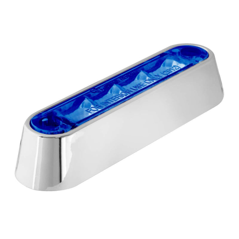  [AUSTRALIA] - GG Grand General 74805 Light Bar (3-1/2" Blue 4 LED with Clear Plastic Base Mount)