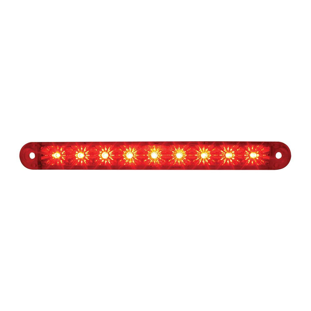  [AUSTRALIA] - GG Grand General 76142 Red/Red Light Bar (6-1/2" Flush Mount 9 LED, 3 Wires) Light Only