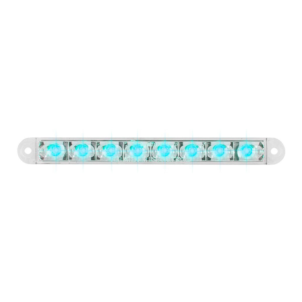  [AUSTRALIA] - GG Grand General 74766 Light Bar (6-1/2" Pearl Blue/Clear 8LED, 3 Wires)