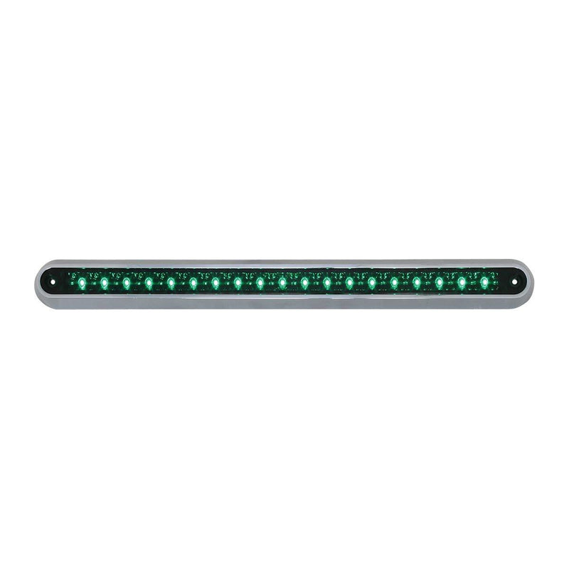  [AUSTRALIA] - GG Grand General 76293 Green/Green Light Bar (12" 19 LED with Clear Plastic Base Mount) w/Mount