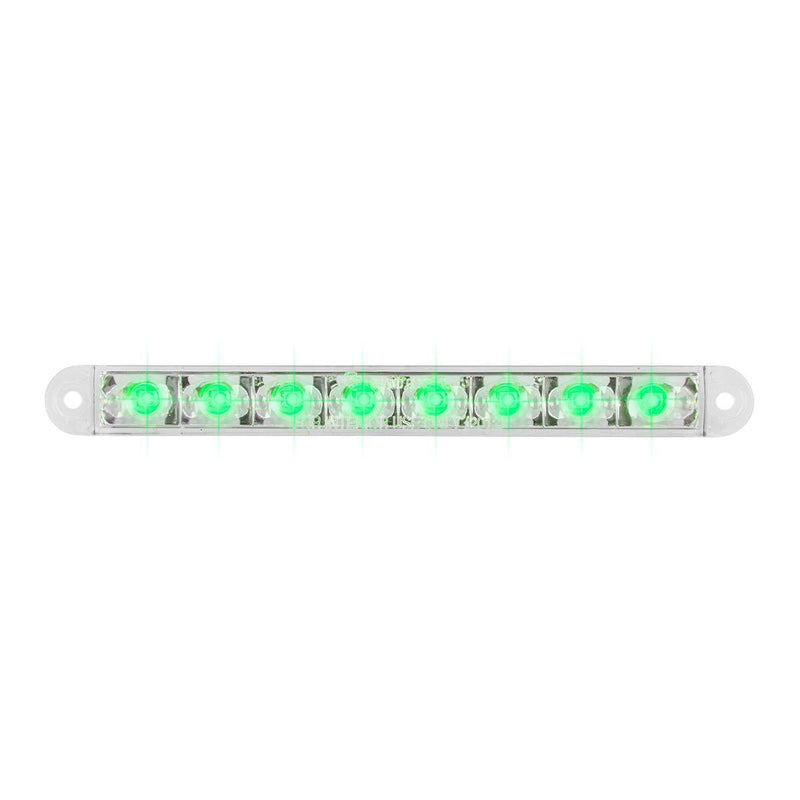  [AUSTRALIA] - GG Grand General 74768 Light Bar (6-1/2" Pearl Green/Clear 8LED, 3 Wires)
