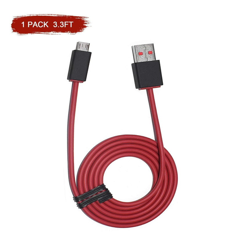 Micro USB Charging Charger Cable Compatible with Beats Dr Dre Studio 2.0/1.0 Wireless Over-Ear Headphone, Speakers (1 Pack - 3.3 FT) - LeoForward Australia