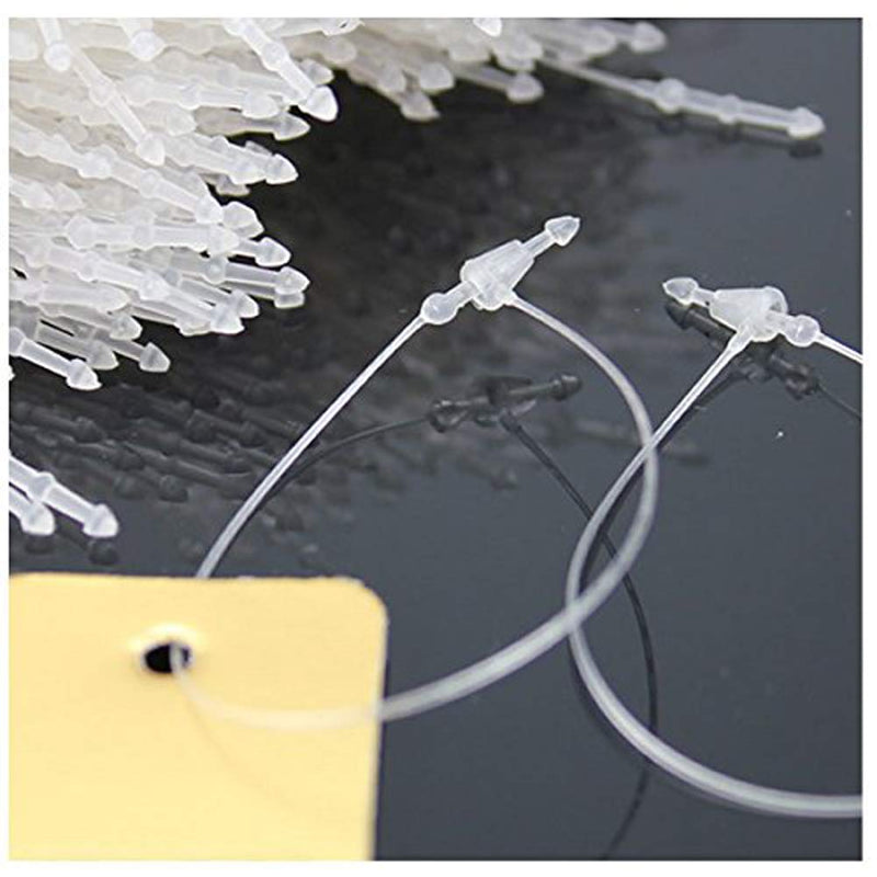  [AUSTRALIA] - 2000pcs Plastic Fastener Hang Tag Snap Lock 5 Inches Pin Security Loop Best for Retail Store Clothing Price Tag Accessory (2000)