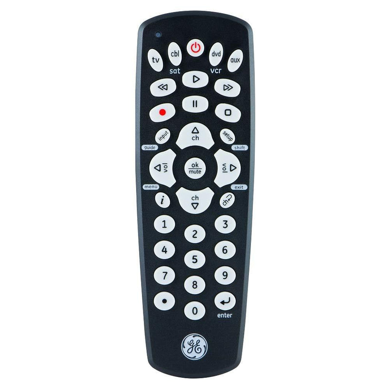 GE Universal Remote Control for Samsung, Vizio, LG, Sony, Sharp, Roku, Apple TV, TCL, Panasonic, Smart TVs, Streaming Players, Blu-ray, DVD, 4-Device, Black, 34708 - LeoForward Australia