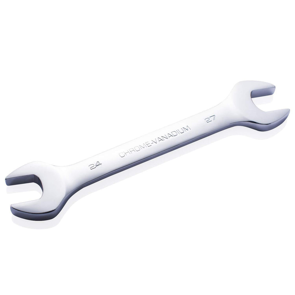  [AUSTRALIA] - Convy GJ-0040 Double Head Open End Wrench Chrome Vanadium Steel Metric 24mm-27mm 24*27