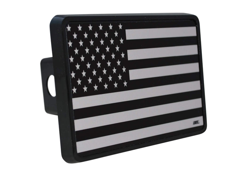  [AUSTRALIA] - Rogue River Tactical USA American Flag Trailer Hitch Cover Plug US Patriotic Subdued Military Veteran Flag