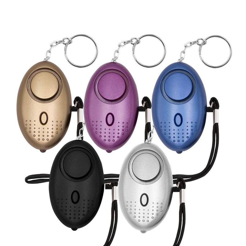  [AUSTRALIA] - KOSIN Safe Sound Personal Alarm, 5 Pack 140DB Personal Security Alarm Keychain with LED Lights, Emergency Safety Alarm for Women, Men, Children, Elderly…