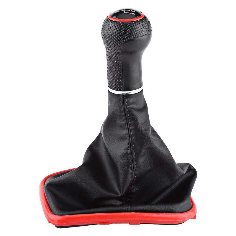  [AUSTRALIA] - 5 Speed Car Gear Shift Knob Gaiter Gear Stick Gaitor Boot Kit Gaiter Stick Head Lever Cover with Leather Dustproof Cover