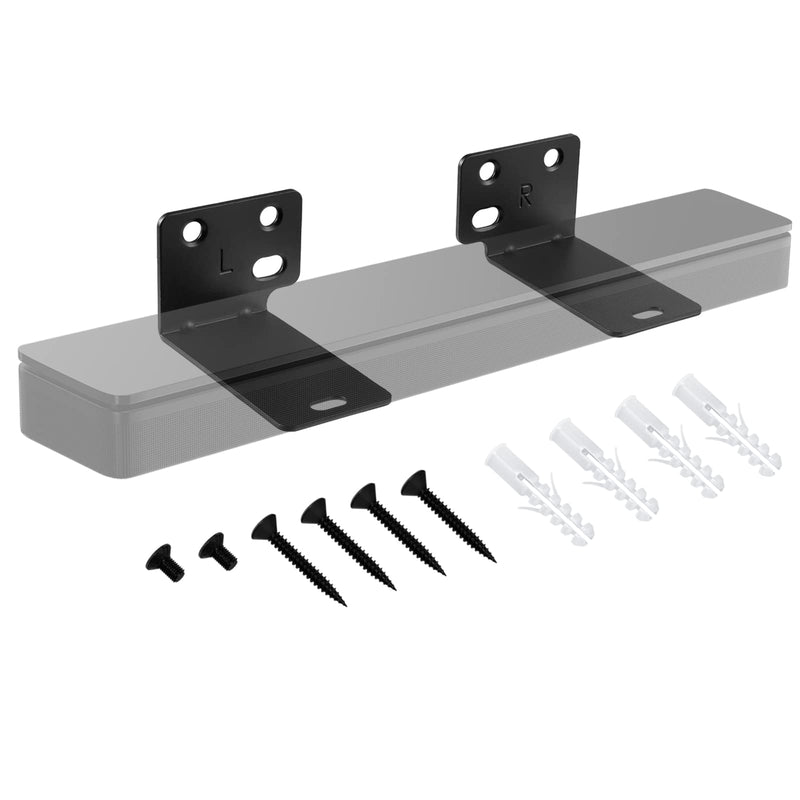  [AUSTRALIA] - Dinghosen Wall Mount Bracket for Bose Soundbar Mount, for Bose WB-300 SoundTouch 300 Soundbar 500 Soundbar 600 Soundbar 700 Soundbar 900 Speaker Sound Bar Mount for Bose Soundbar Mounting Bracket Black