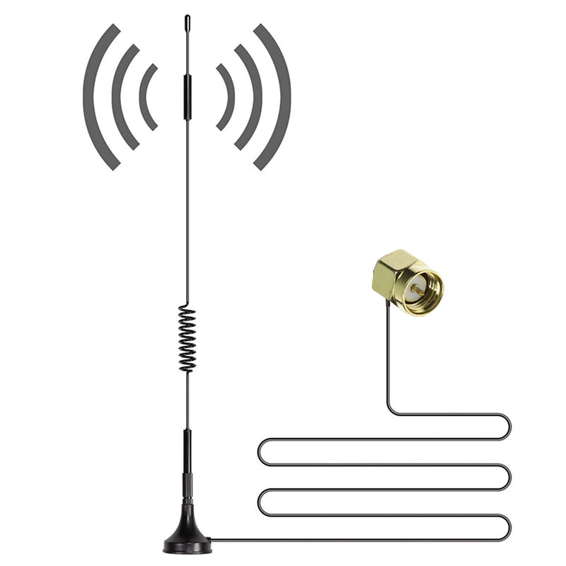 4G LTE Antenna 12Dbi 700MHz/2700MHz Cellular Antenna Magnet Mount with SMA Male Connector GPRS GSM 2.4G WCDMA 3G External Antenna 1 pack - LeoForward Australia