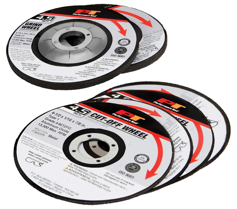  [AUSTRALIA] - Performance Tool W50007 10pc 4.5" Abrasive Wheel Set