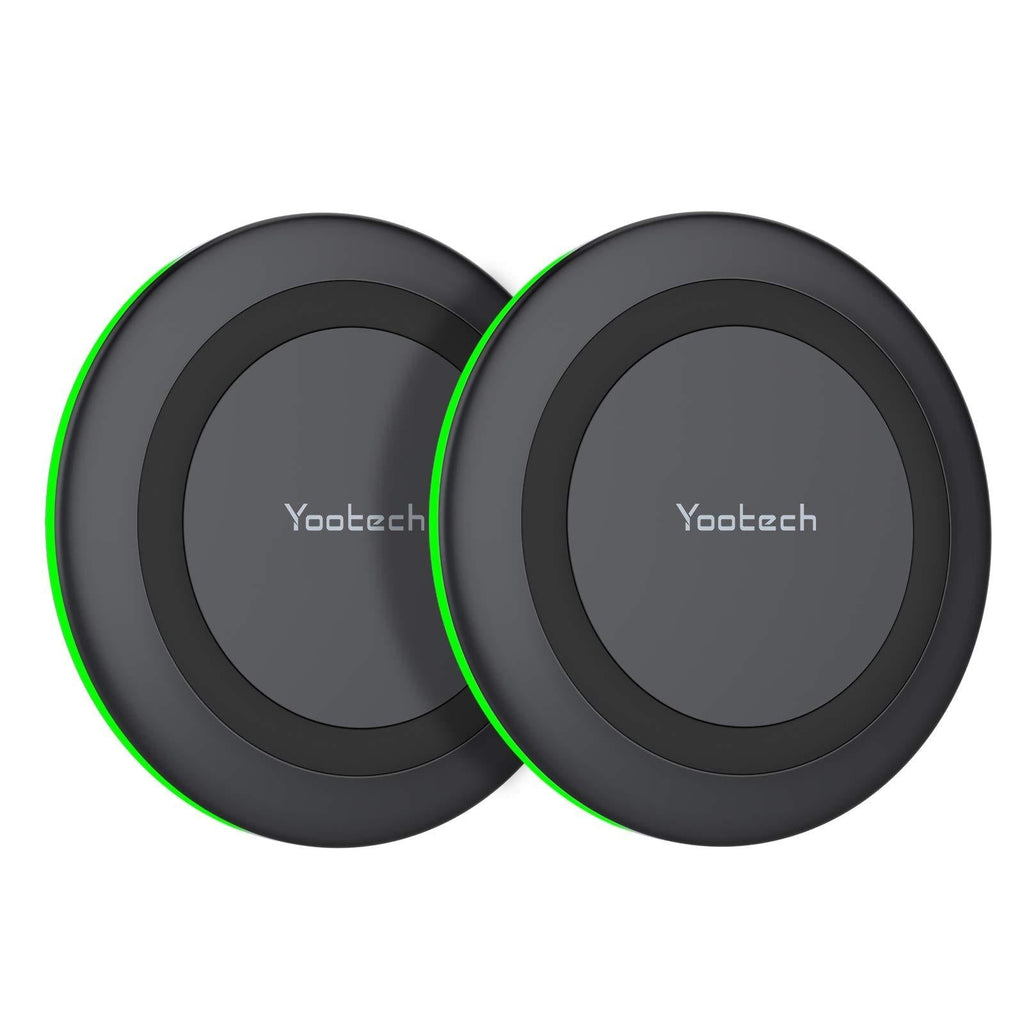  [AUSTRALIA] - Yootech [2 Pack] Wireless Charger,Qi-Certified 10W Max Fast Wireless Charging Pad Compatible with iPhone 13/13 Pro/13 Mini/13 Pro Max/12/SE 2020/11,Samsung Galaxy S21/S20,AirPods Pro(No AC Adapter)