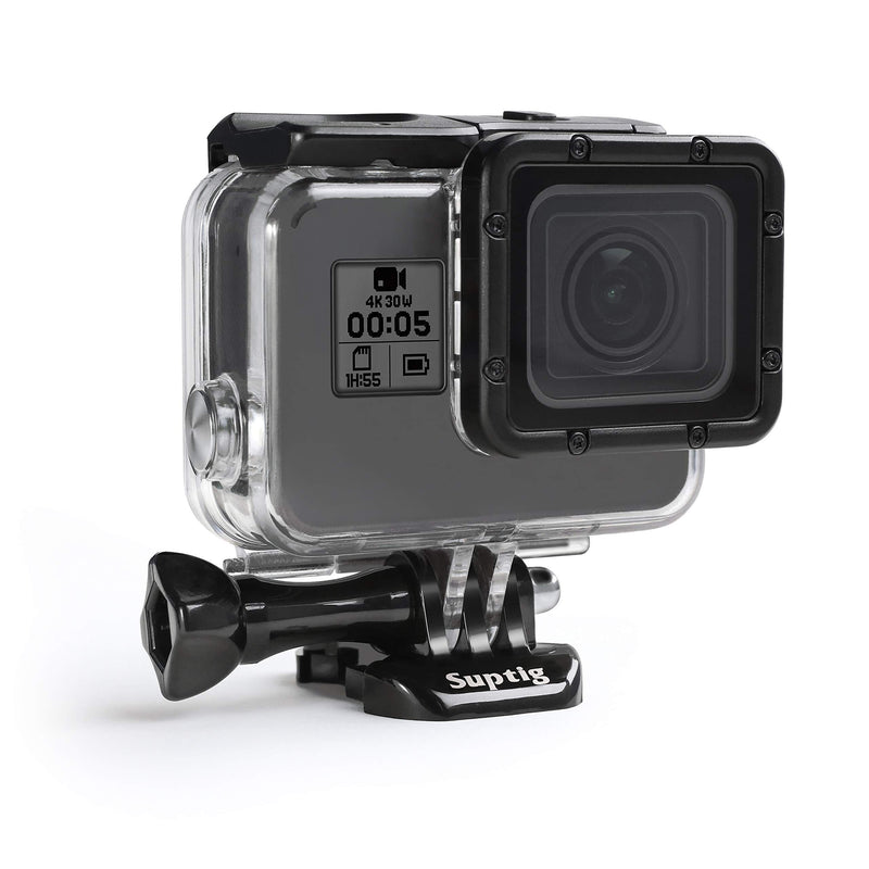  [AUSTRALIA] - Suptig Case Housing Waterproof Case for Gopro Hero 7 Black Gopro Hero 5 Gopro Hero 6 Gopro Hero 2018 Action Camera Waterproof 147ft(45Meters)