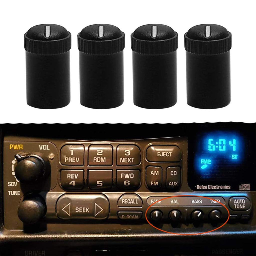 RDBS GM Car Equipment Stereo Radio Speaker Control Knob Replacement Set [4 PCS] 16195412 - LeoForward Australia