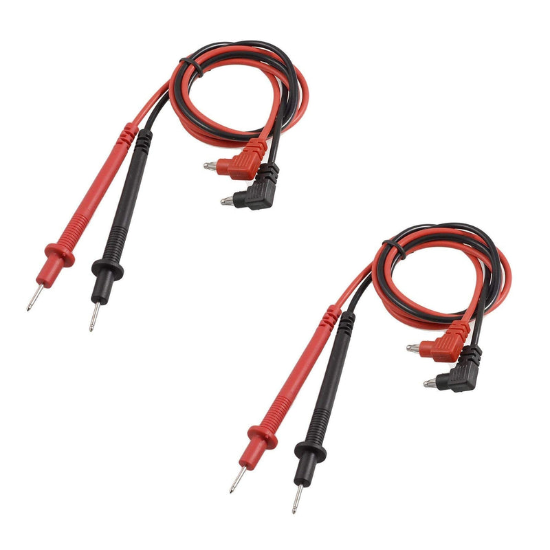  [AUSTRALIA] - LDEXIN 2pairs 90cm/35" Long Digital Laboratory Multimeter Voltmeter Test Lead Probe Wire Cable Banana Plug Connector Black Red 1000V