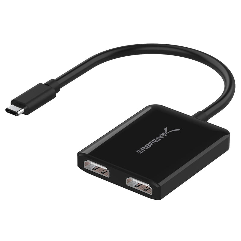  [AUSTRALIA] - Sabrent USB Type-C Dual HDMI Adapter [Supports Up to Two 4K 30Hz Monitors, Compatible with Windows Systems Only] (DA-UCDH) Type-C to Dual HDMI Adapter