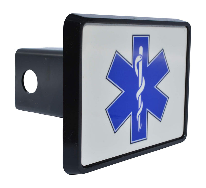  [AUSTRALIA] - Rogue River Tactical EMT EMS Star of Life Trailer Hitch Cover Plug Gift Idea Paramedic Ambulance