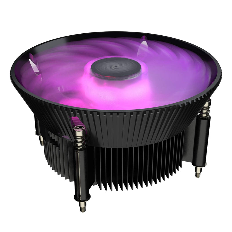  [AUSTRALIA] - Cooler Master i71C RGB Intel Low-Profile CPU Air Cooler, Anodized Black Aluminum Fins, Copper Insert Base, MF120 RGB 4-Pin Lighting Fan for Intel LGA1151