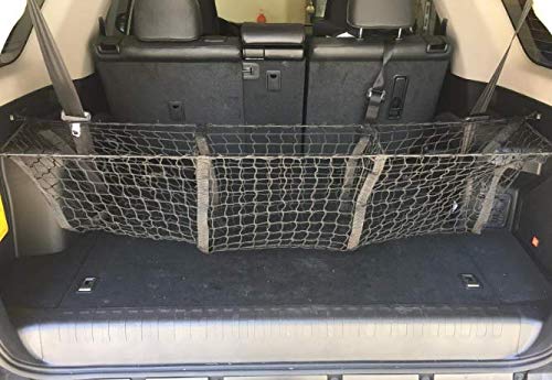  [AUSTRALIA] - VCiiC Black Trunk Cargo Net Organizer Storage for Jeep Wrangler JK JKU JL JLU (2007-2018)