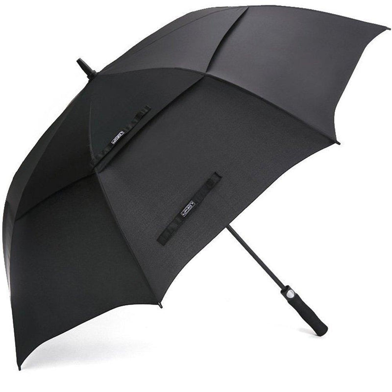 G4Free 54/62/68 Inch Automatic Open Golf Umbrella Extra Large Oversize Double Canopy Vented Windproof Waterproof Stick Umbrellas Black 54 inch - LeoForward Australia