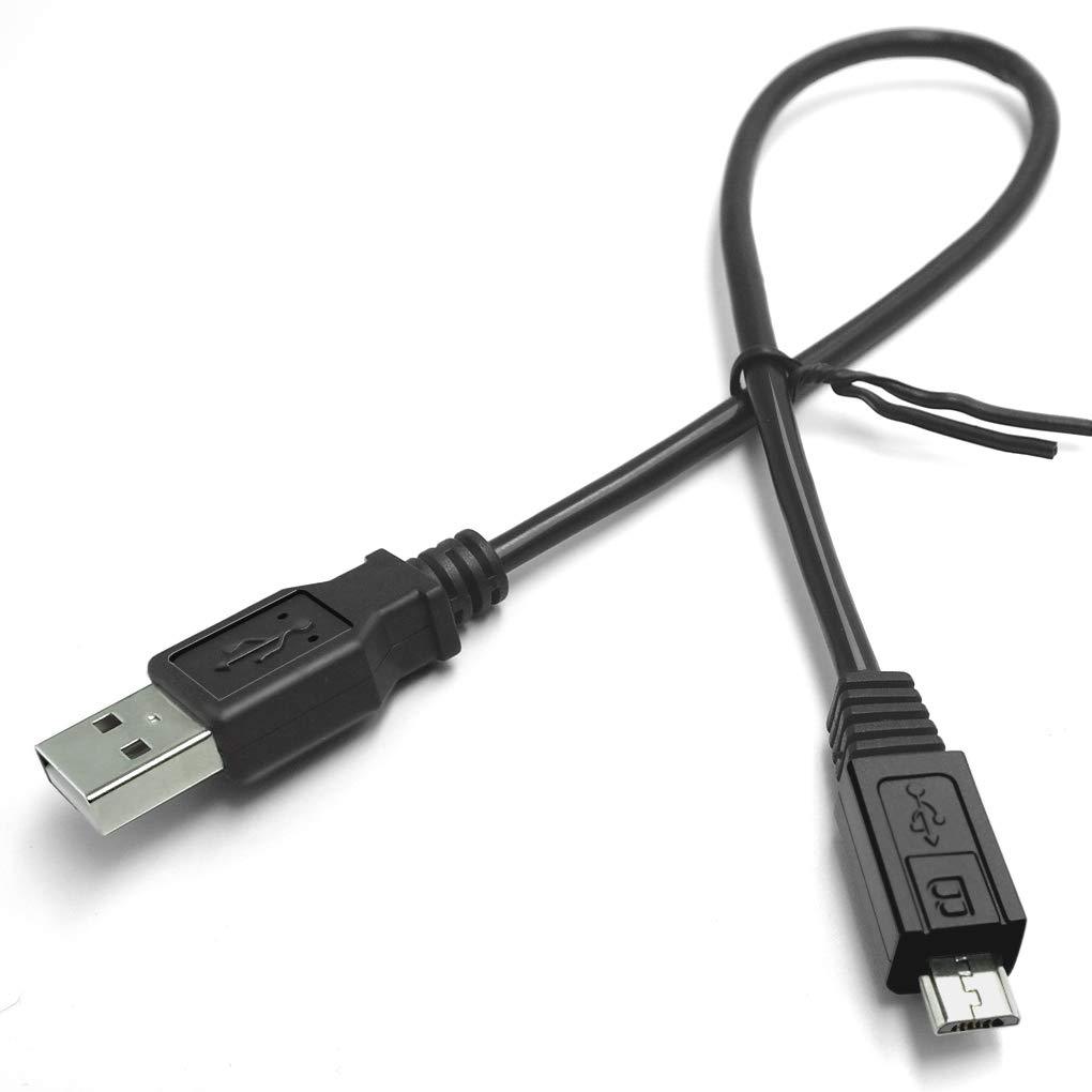  [AUSTRALIA] - NECABLES 10 Inch Short Micro USB Charger Cable Male A To Micro B Black for Android Charging or Sync (10 Inches/0.8 Feet)