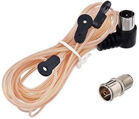 Superbat FM Antenna Dipole Antenna Indoor 75 Ohm with F Type Male Connector for Yamaha JVC Sony Bose Natural Sound Stereo Receiver - LeoForward Australia