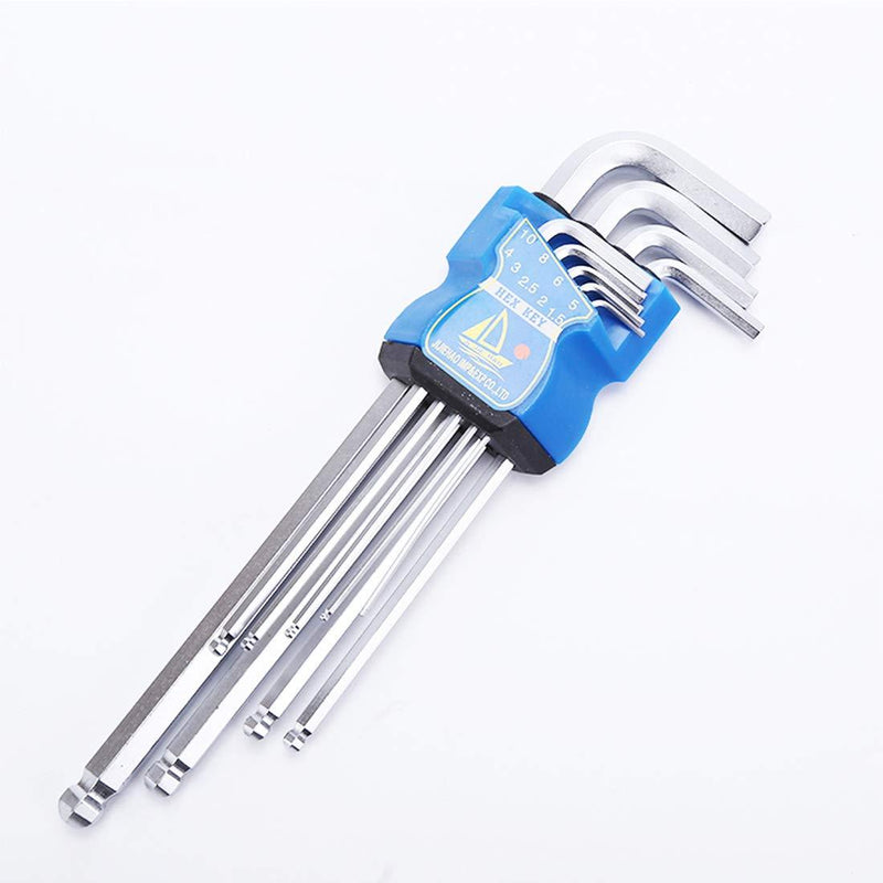 9PCS Extra Long Hex Wrench Allen Key Socket Hexagonal Wrenches Set Spanner For Repair Bicycle Hand tool Set Extra long Hexagonal Wrenches Set - LeoForward Australia