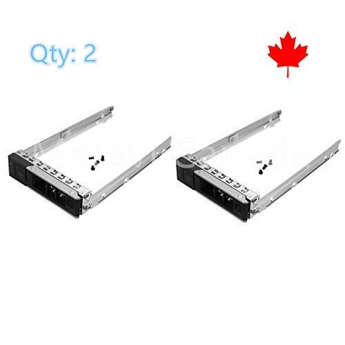  [AUSTRALIA] - Maravi Canada (2-Pack) 3.5" X7K8W 0X7K8W SAS SATA Hard Drive HDD Tray Caddy Compatible with Dell 14th Gen 14 G14 R640 R740 R740xd R840 R940 R440 R540 PowerEdge Server with Screws 2-Pack