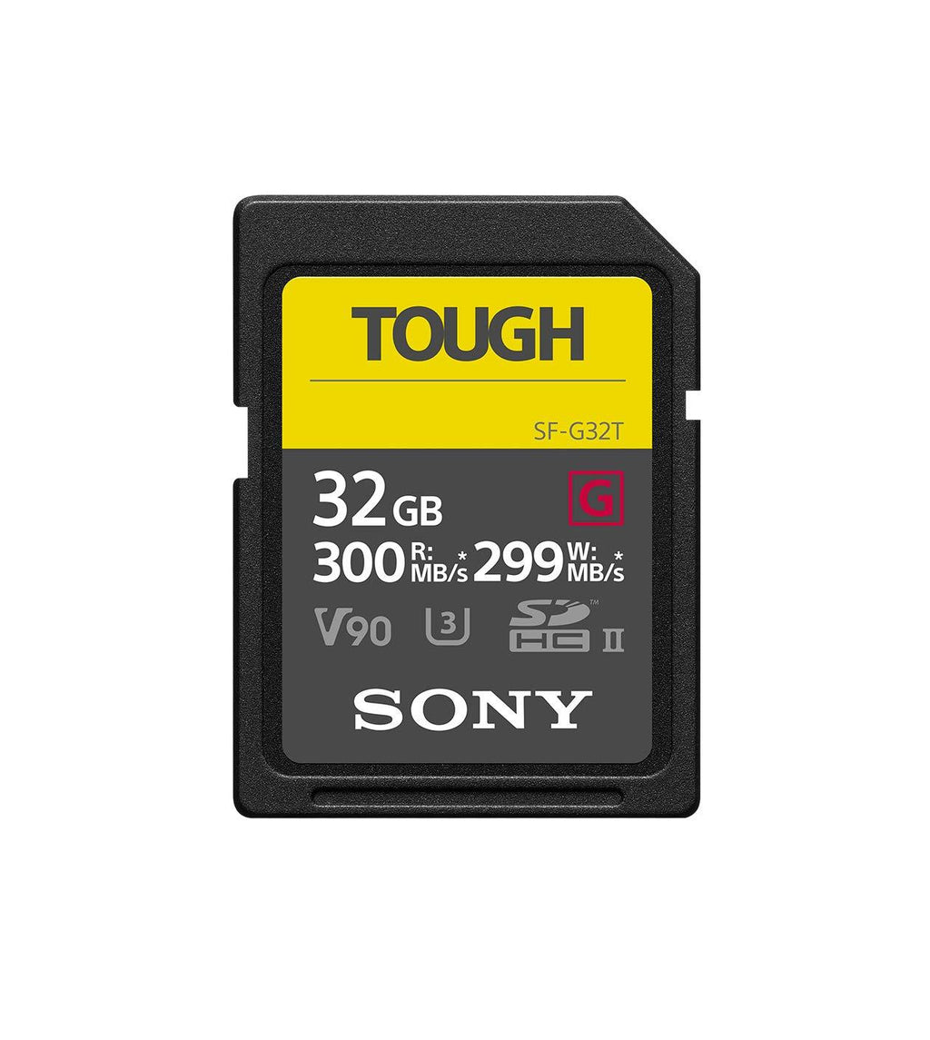  [AUSTRALIA] - Sony SF-G32T/T1 Tough High Performance SDXC UHS-II Class 10 U3 Flash Memory Card with Blazing Fast Read Speed up to 300MB/s, 32GB Black