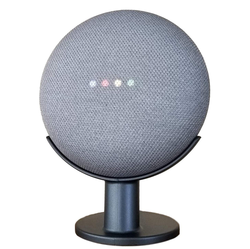  [AUSTRALIA] - Mount Genie Pedestal for Nest Mini (2nd Gen) and Google Home Mini (1st Gen) | Improves Sound and Appearance | Cleanest Mount Holder Stand for Mini (Charcoal) Charcoal