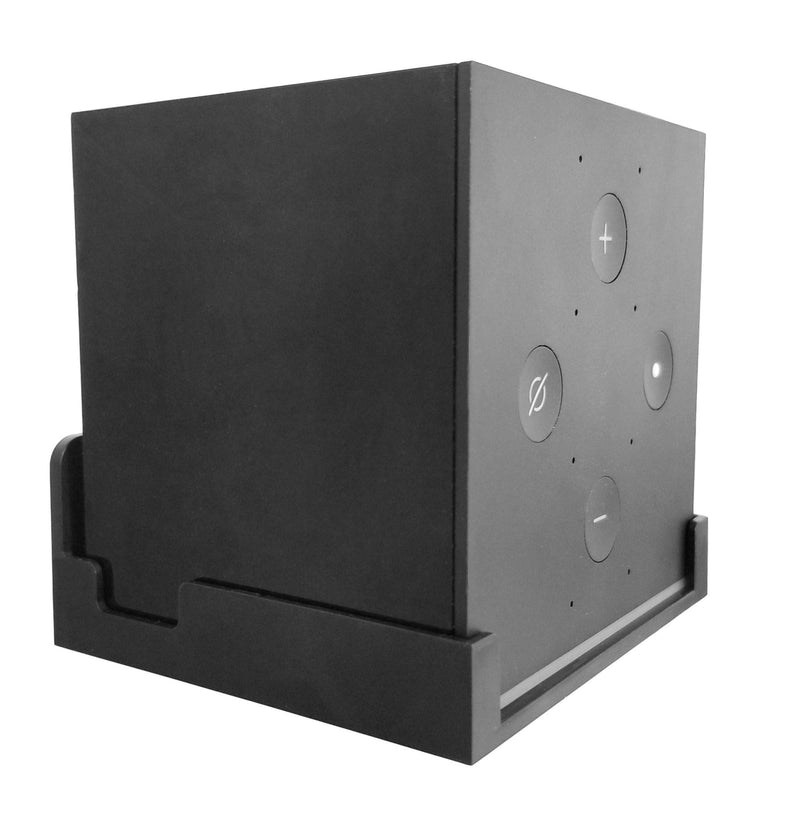  [AUSTRALIA] - Dot Genie Easy Hanging Fire TV Cube Wall Mount (Fits 1st & 2nd Gen and New 3rd Gen Fire TV Cube) | Updated for More Support | Totally Hides Cords | Improves Visibility | Quick Install 1-Pack Black