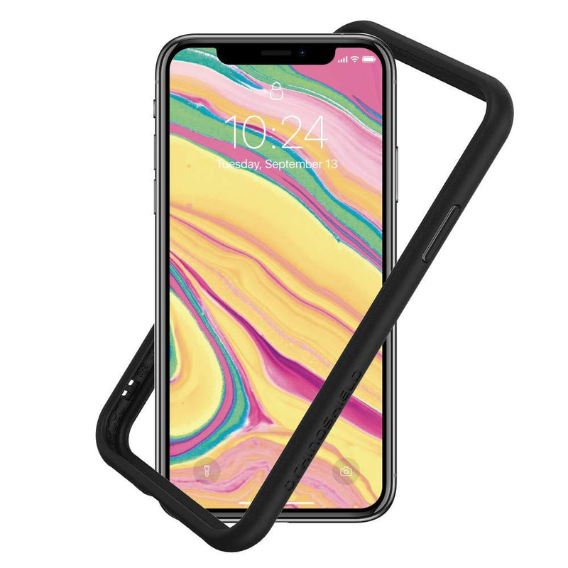  [AUSTRALIA] - RhinoShield Ultra Protective Bumper Case Compatible with [iPhone Xs/X] | CrashGuard NX - Military Grade Drop Protection Against Full Impact, Slim, Scratch Resistant - Black iPhone X / Xs - Black