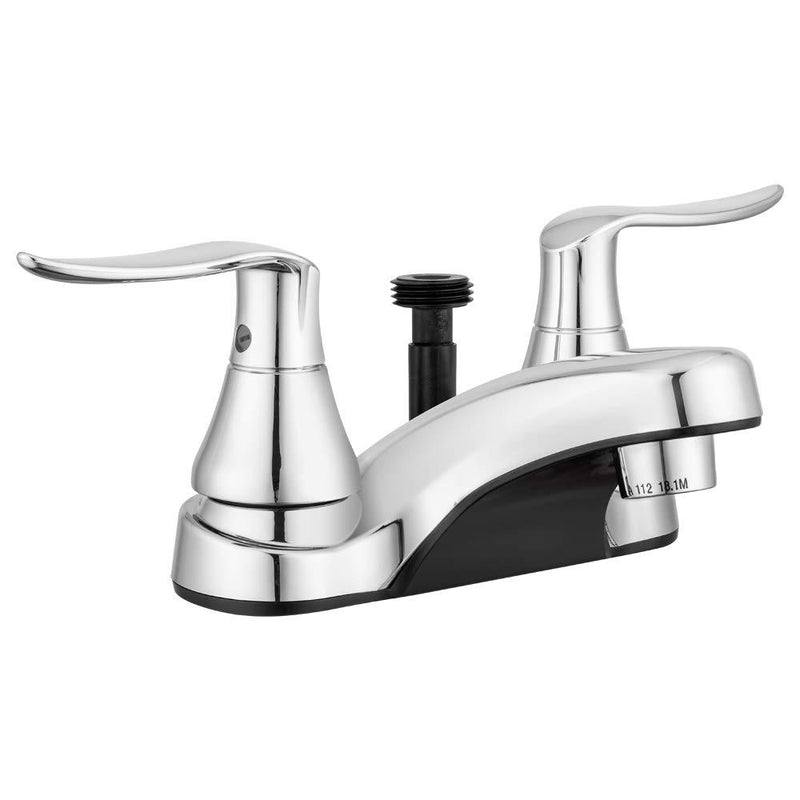  [AUSTRALIA] - Dura Faucet DF-PL720LH-CP RV Bathroom Faucet with Winged Levers and Shower Hose Diverter (Chrome) Chrome Polished