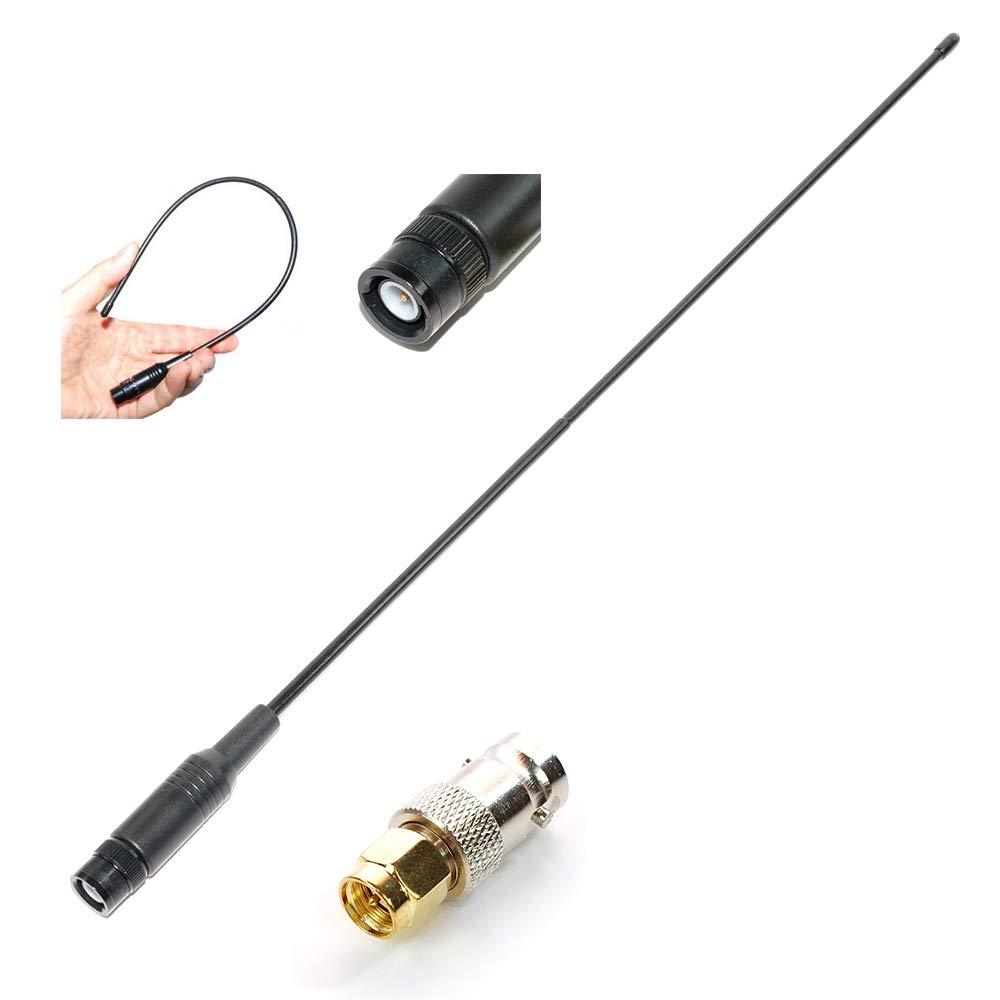 AEcreative Wide-Band Scanner Antenna for Uniden SDS100 BCD436HP BCD396XT BC346XT BC75XLT BC125AT BR330T Whistler TRX-1 WS1040 WS1080 RadioShack Pro Icom IC-R30 IC-RX7 AOR Alinco DJ-X11 DJ-X7T BNC SMA - LeoForward Australia