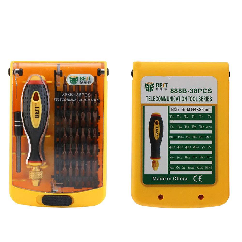  [AUSTRALIA] - BST-888B Strong Magnetic Precision Screwdriver Set for Computer Laptop Repairing