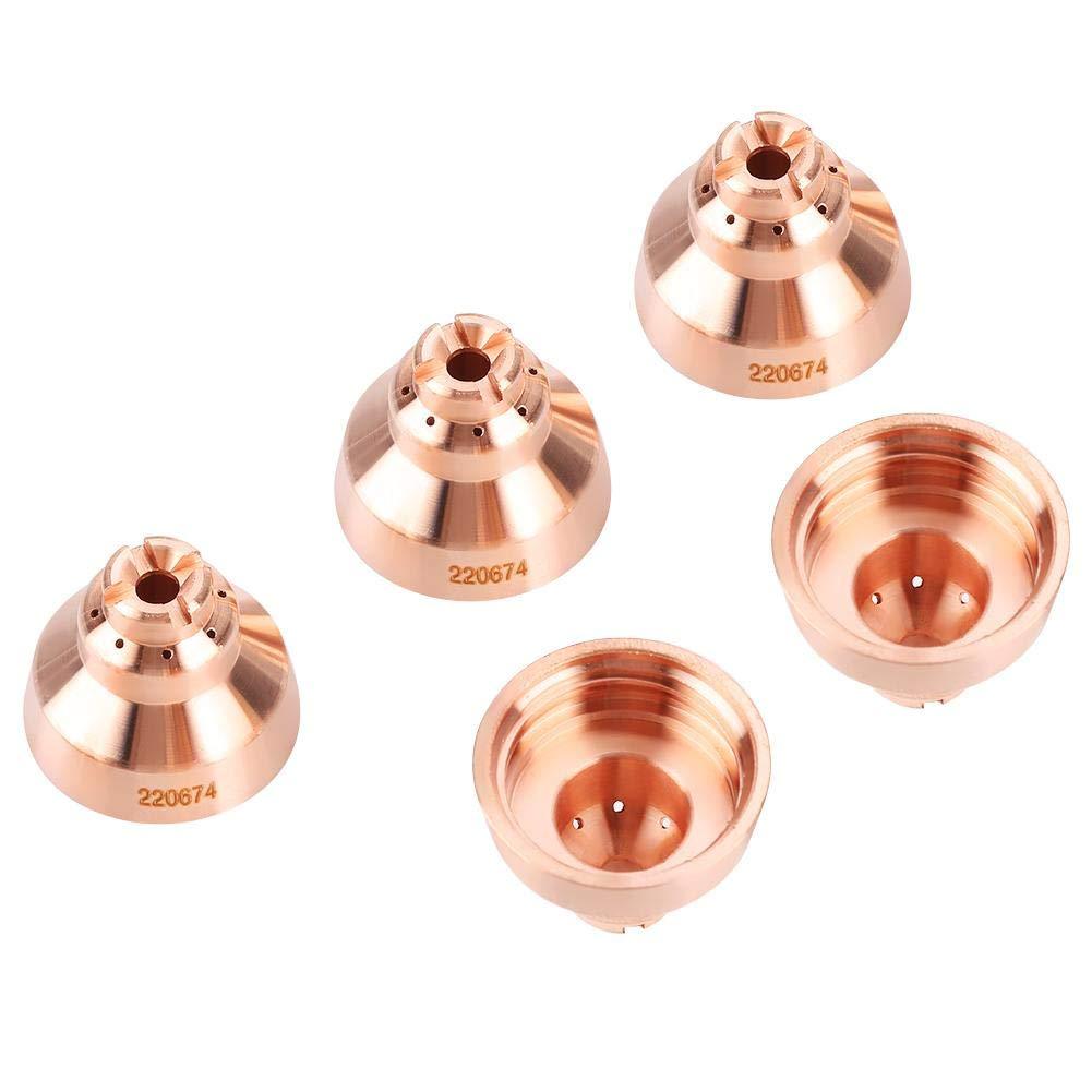  [AUSTRALIA] - 5pcs Plasma Consumables 220674 Machine Plasma Shield Cap Fit MAX45 Plasma Cutter Torch