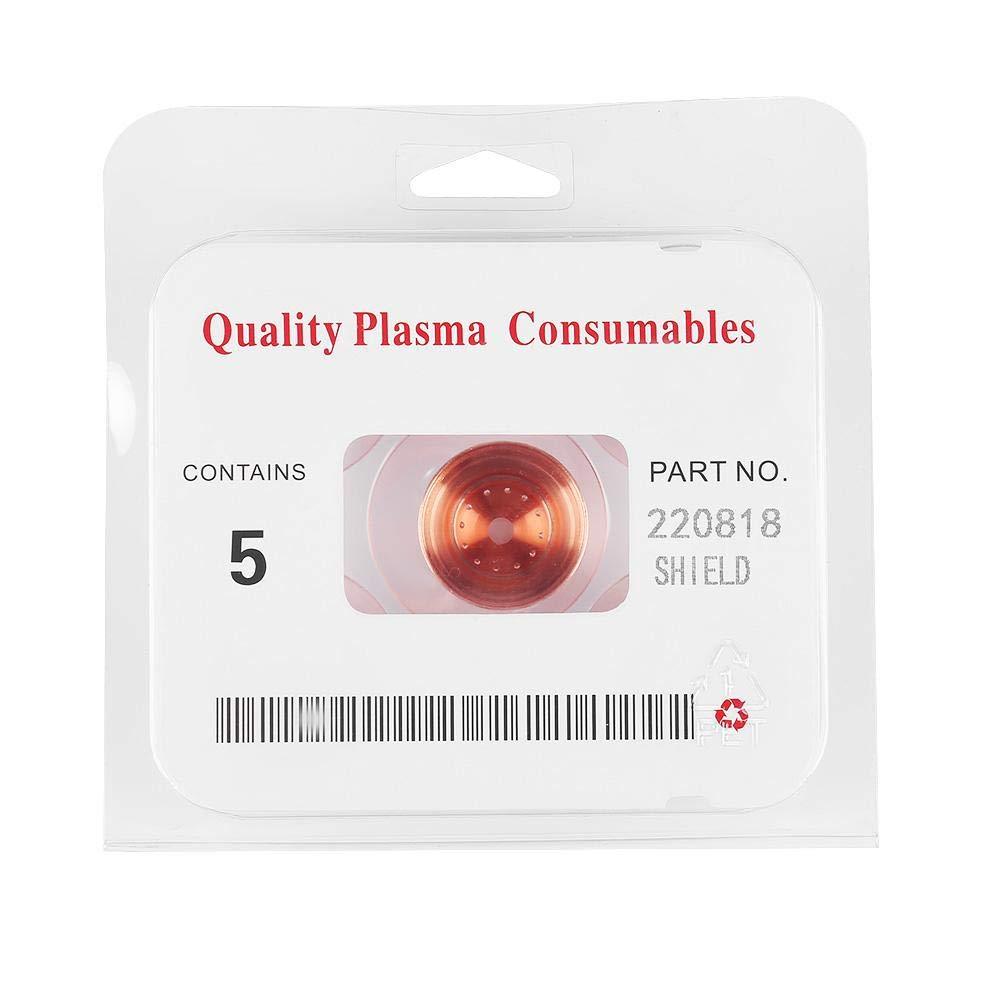  [AUSTRALIA] - 5pcs Plasma Consumables 220818 Machine Plasma Shield Cap Fit MAX65/85/105 Plasma Cutter Torch