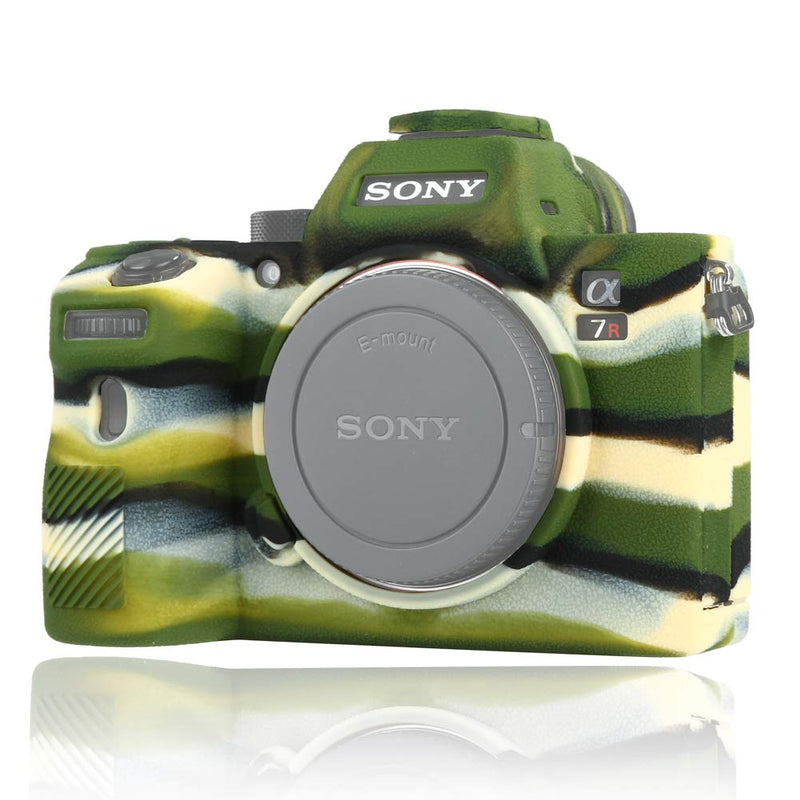  [AUSTRALIA] - Easy Hood Camera Case for Sony Alpha a7III a7 III a7R III a7RIII ILCE-7RM3 a73 a7R3 a7R Mark III Soft Silicone Rubber Protective Body Housing Case Skin Camera Protector Cover (Camo) Camo