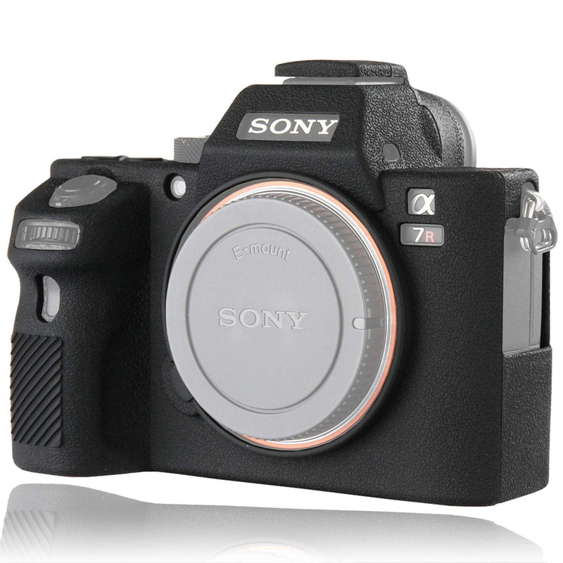  [AUSTRALIA] - Easy Hood Camera Case for Sony Alpha A7II A7RII A7SII A7 II A7R II A7S II A7R2 ILCE-7RM2 ILCE-7M2 Soft Silicone Rubber Camera Protective Body Case Skin Camera Protector Cover (Black) Black