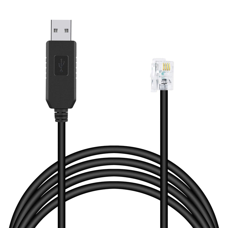  [AUSTRALIA] - Meade 505 Telescope to PC Control Cable CP2102 RS232 RJ10 Serial Adapter Converter Connector Autostar Audiostar Cable Compatible for ETX127 ETX125 ETX-90 LXD75 LX80 LX90 (16.4 feet)