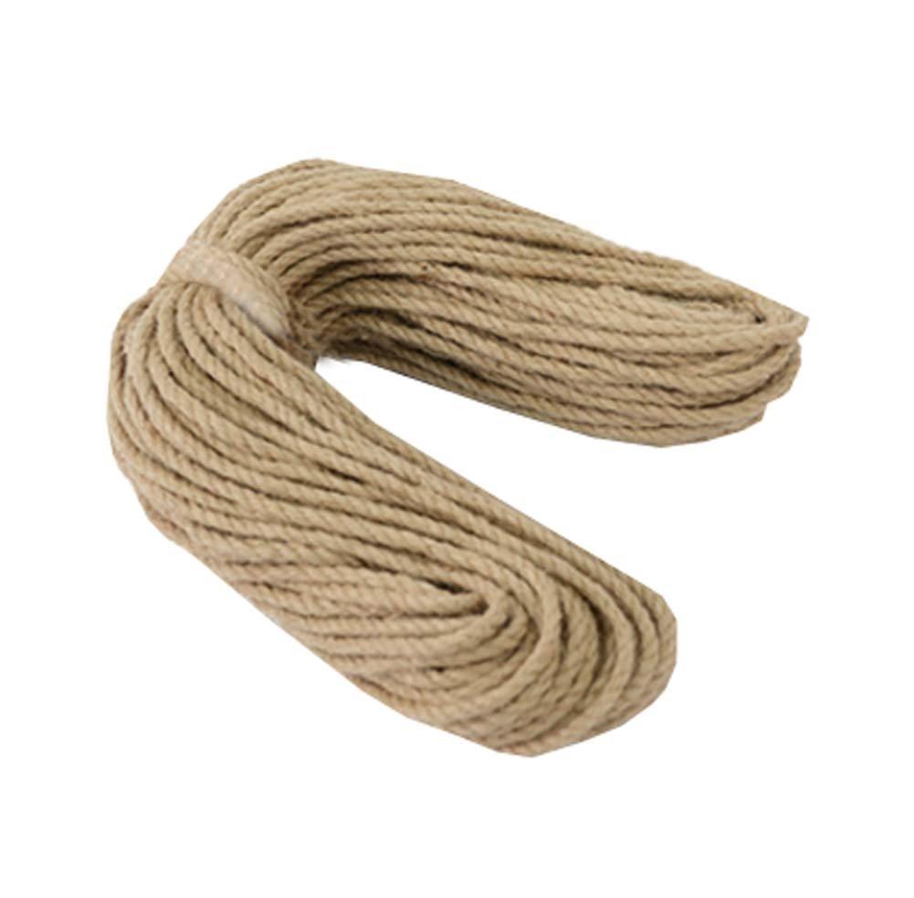  [AUSTRALIA] - DRAGON SONIC 100% Natural Hemp Rope (6mm),50 Meters(164 ft) for Arts Crafts DIY Decoration,A