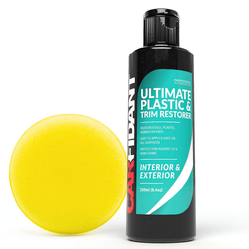  [AUSTRALIA] - Carfidant Trim & Plastic Restorer - Restores Faded and Dull Plastic, Rubber, Vinyl Back to Black! Protectant and Sealant from UV & Dirt - Easy to Apply! 250ml