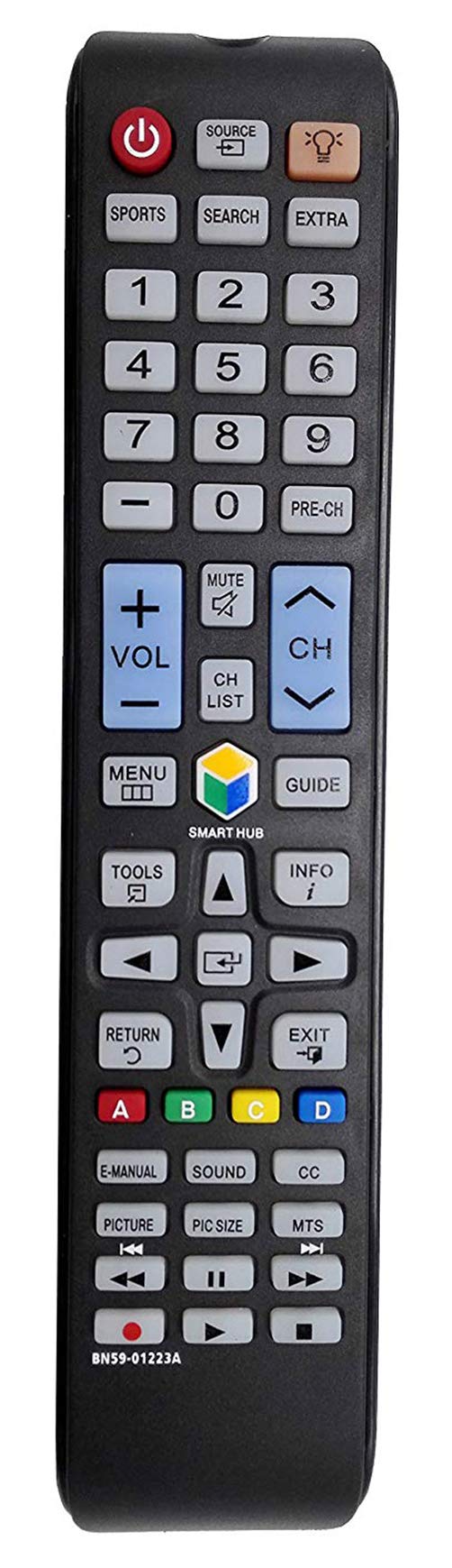 ALLIMITY BN59-01223A Replaced Remote Control fit for Samsung Smart HDTV - LeoForward Australia